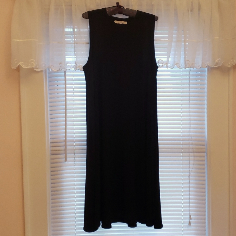 MAX MARA LEISURE DRESS, BLACK XL NEW W/O TAGS
